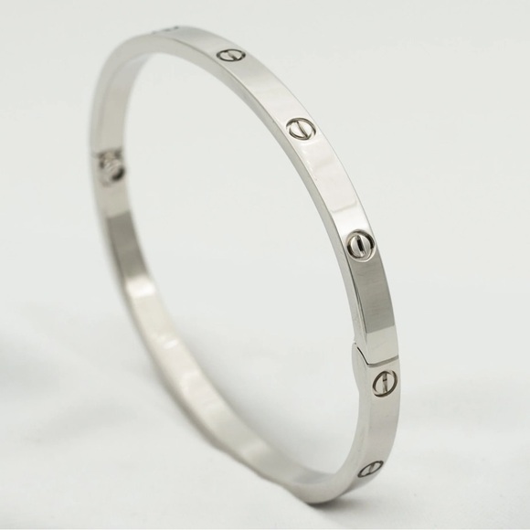 NEW Small Model Screw Cuff Bangle Love Bracelet with Screwdriver in Silver - Picture 8 of 14